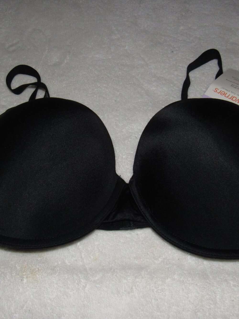 Warners Black No Side Effects Bra 38D NWT